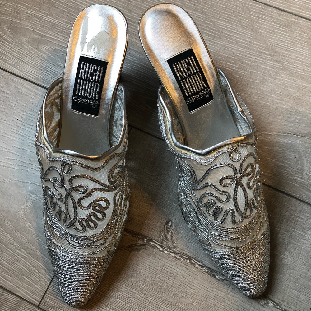 Vintage Silver Rush Hour Heels